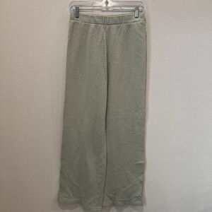 Banks Journal Athena Pants Wide Leg Cotton Knit Pull On Sz L Preppy Lagenlook